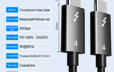 Кабелі та перехідники роз’єм Thunderbolt
