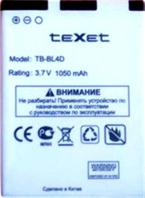 TeXet TM-3504 (TB-BL4D) 1050mAh Li-ion, оригінал