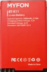 Myfon K11 (BT-K11) 1000mAh Li-ion оригінал