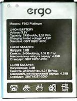 Ergo (F502 Platinum) 2450mAh Li-ion, оригінал