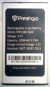 Prestigio Muze D1 (PFP1285) 1000mAh Li-ion, оригінал