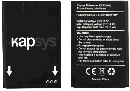 Kapsys MiniVision (KAP70400) 1400mAh Li-ion оригінал