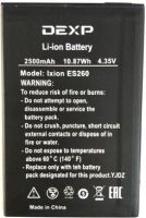 Dexp (Ixion ES260) 2500mAh Li-ion, оригінал