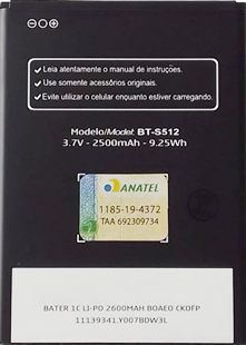 Positivo Twist 2 S512 (BT-S512) 2500mAh Li-ion оригінал