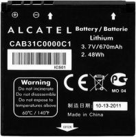 Alcatel OT 606 (CAB31C0000C1) 670mAh Li-ion, оригінал