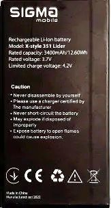 Sigma (X-Style 351 Lider) 3400mAh Li-ion, оригінал