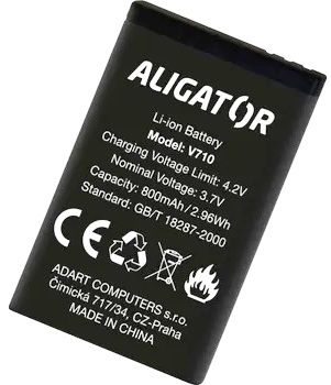 Aligator V710 (C100BAL) 800mah Li-ion оригінал