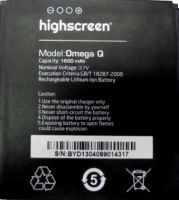 Highscreen (Omega Q) 1600mAh Li-ion, оригінал