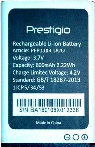 Prestigio Wize F1 (PFP1183) 800mAh Li-ion, оригінал