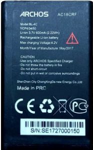 Archos 18F (AC18CRF) 600mAh Li-ion, оригінал