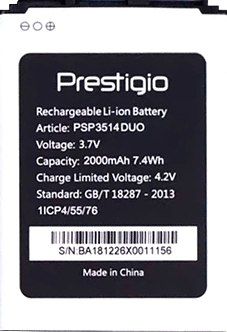 Prestigio Wize U3 (PSP3514) 2000mAh Li-ion оригінал
