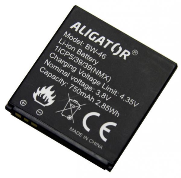 Aligator V400 (BW-46) 750mAh Li-ion, оригінал