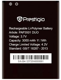 Prestigio 3501 (PAP3501) 3000mAh Li-polymer, оригінал