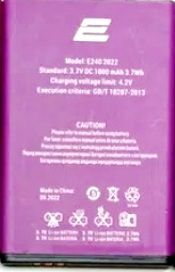 2E Twoe (E240 2022) 1000mAh Li-ion, оригинал