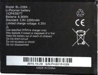 Infinix Hot 2 X510 (BL-22BX) 2200mAh Li-polymer, оригінал