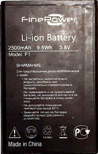 FinePower (F1) 2500mAh Li-ion, оригинал
