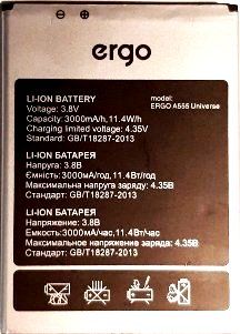 Ergo (A555 Universe) 3000mAh Li-ion, оригинал