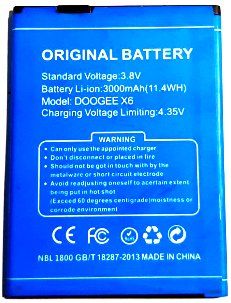 Doogee (X6) 3000mAh Li-polymer, оригінал