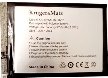 Kruger & Matz Live 3 (KM0427) 3050mAh Li-ion, оригінал