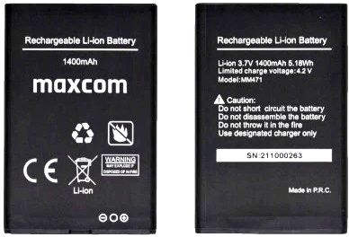 Maxcom (MM471) 1400mAh Li-ion, оригінал