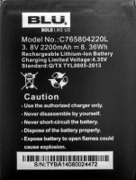 Blu (C765804220L) 2200mAh Li-ion, оригінал